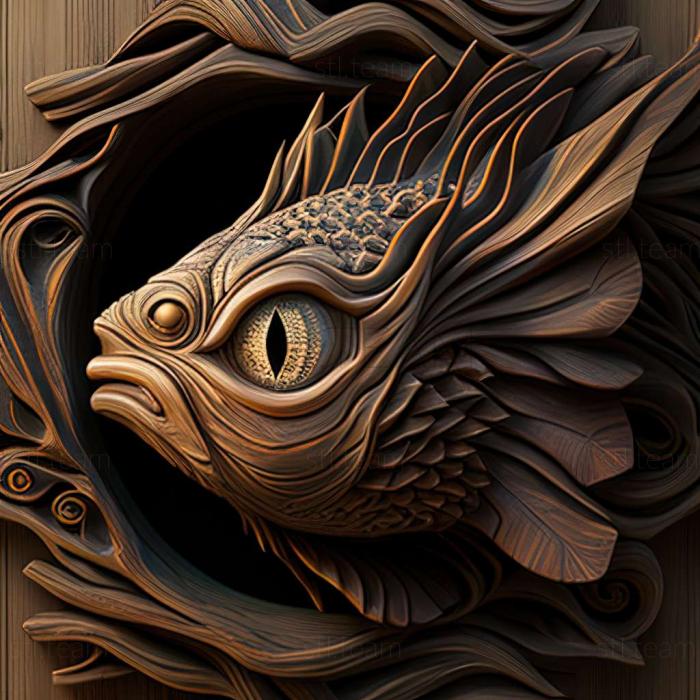 3D модель Рыба глаз дракона (STL)